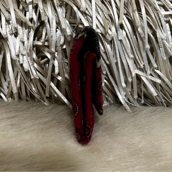 Vintage VERA BRADLEY Red Coin 1999 Retired Square Velcro Wallet Blue Floral - Picture 3 of 13